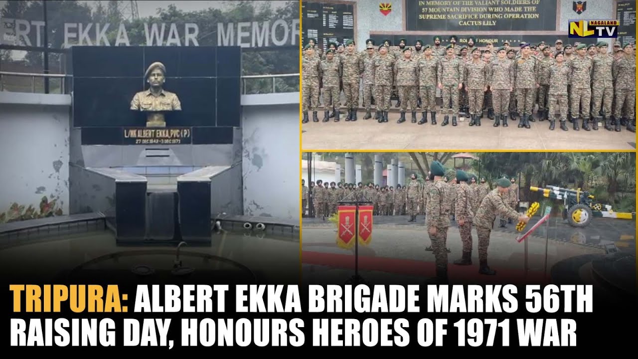 ТРИПУРА: Бригада Альберта Экка отмечает 56-ю годовщину основания, отдавая дань уважения героям во...