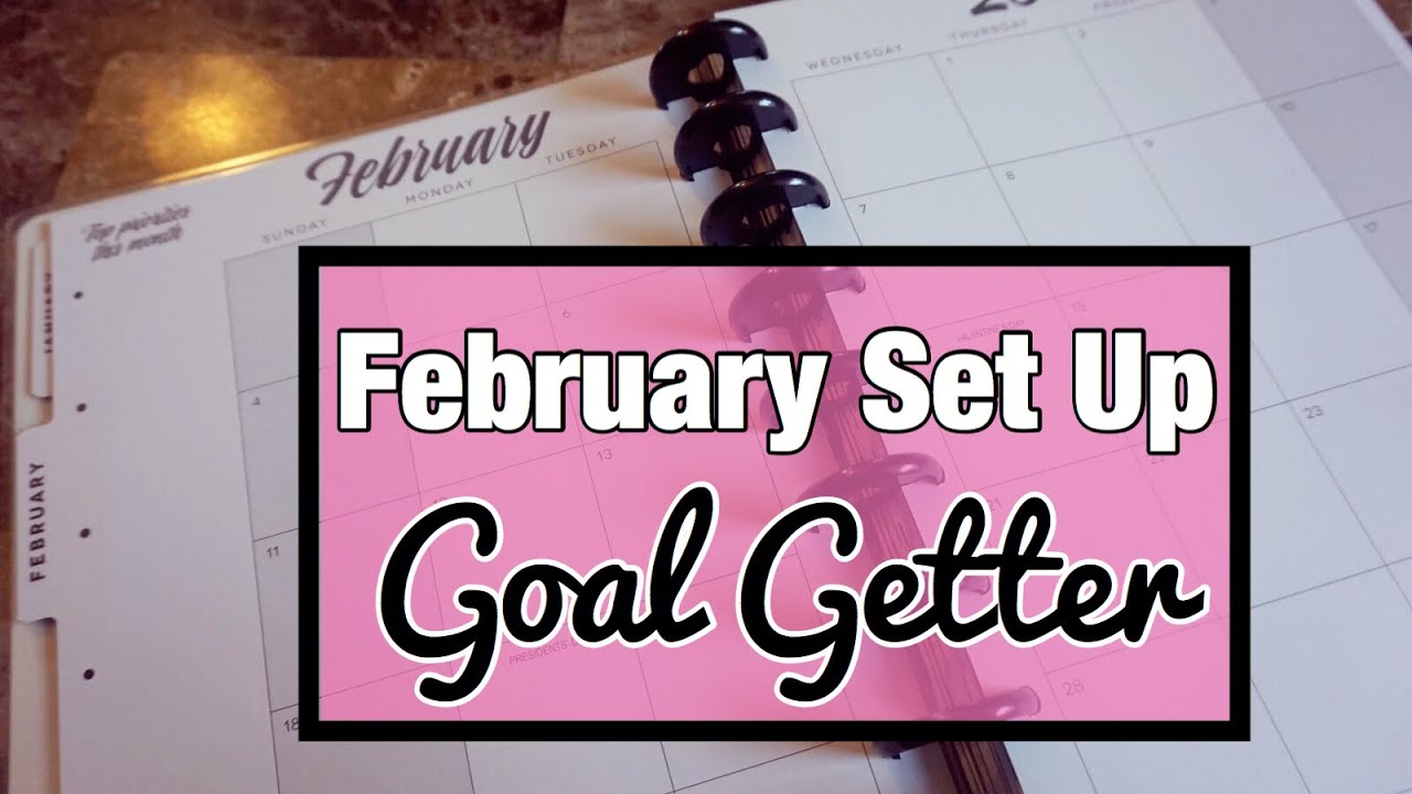 HAPPY PLANNER GIRL 2018 GOAL GETTER HAPPY PLANNER HOURLY PLANNER SET UP WORK PLANNER SETUP