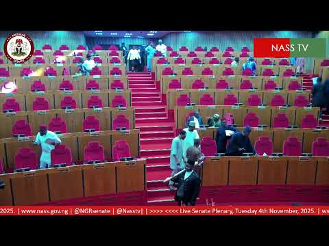 LIVE SENATE PLENARY TUESDAY 4TH 0F NOVEMBER 2025