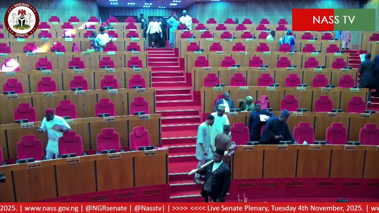 LIVE SENATE PLENARY TUESDAY, 4TH 0F NOVEMBER 2025.