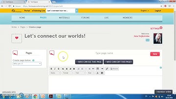 Creating pages on Twinspace