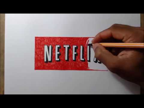 Como desenhar o logotipo do Netflix - Atevaldo Novais 