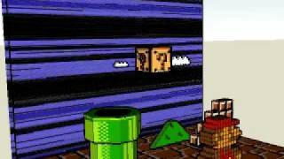8 Bit Mario World Modeled 3D