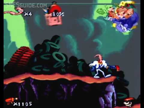 UMA MINHOCA COM PODERES INTERGALÁCTICOS: ALGUMAS FASES EARTHWORM JIM DO  SUPER NINTENDO 