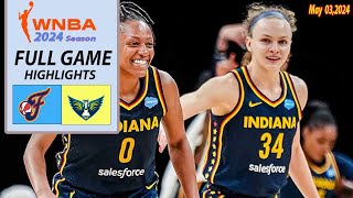 Indiana Fever vs Dallas Wings Full game 3rd | May 03,2024 | WNBA 2024 Preseason