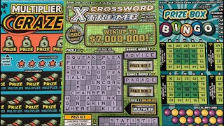 Multiplier Craze! Crossword Xtreme! Prize Box Bingo!