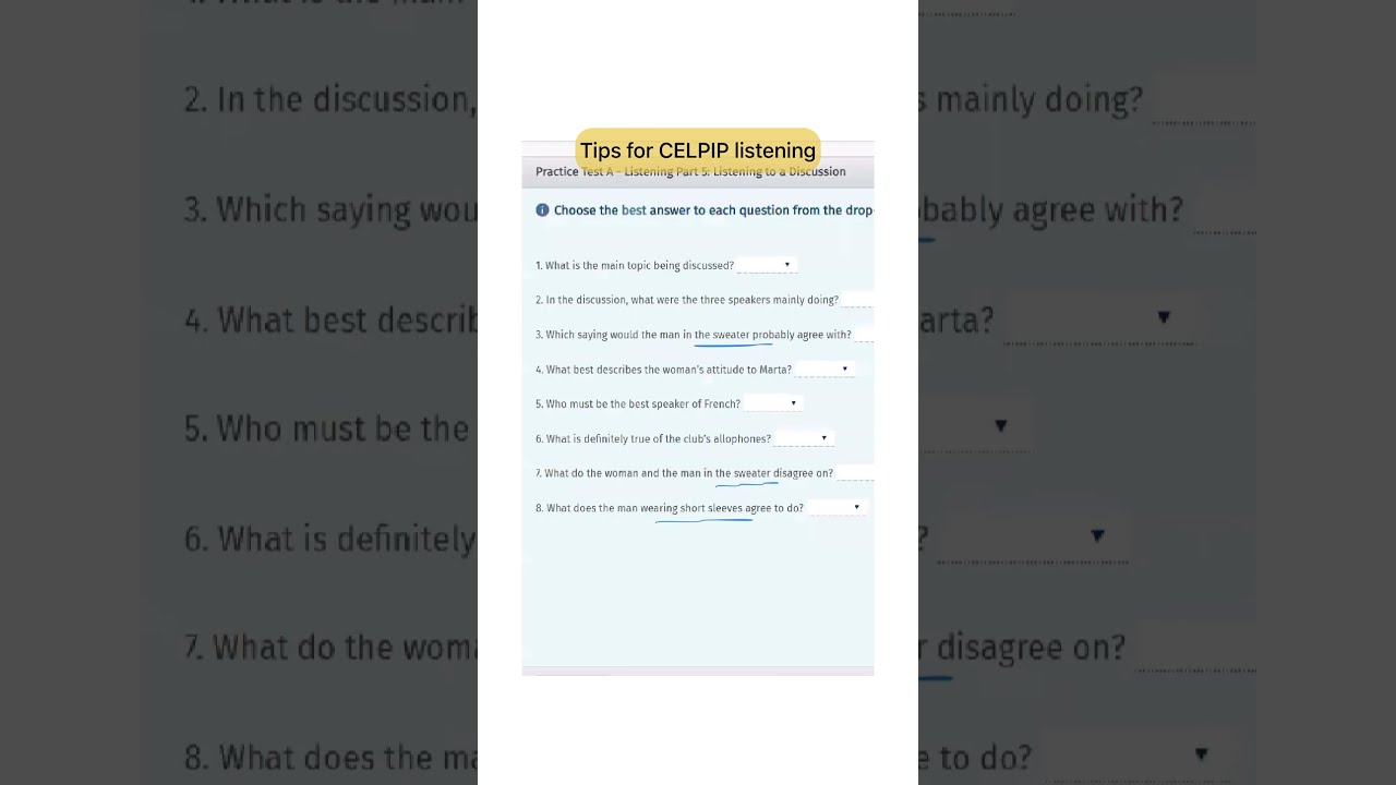 Tips For The Part 5 Of CELPIP Listening Ielts Celpip
