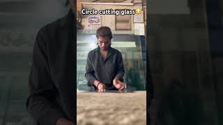Circle glass cutting 😳😳😳 #youtubeshorts #cutglass #love #glassart #glassart #glasscutting