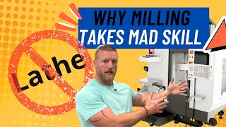 Lathe VS Mill: Why CNC Milling Takes Serious Skill!💥🚀 #cnc #cncmill #lathe 