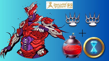 Shadow Fight 2 | 3105 Regular Damage ( Knuckles + Time Shift + Bomb Elixir )