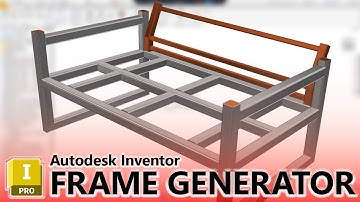 Frame Generator-oefening voor COMPLETE beginners in Autodesk Inventor