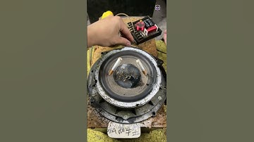 Test the sound of the bass speaker with water to see how it goes