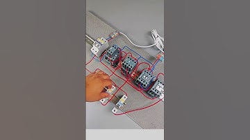 Three Contactor Interlocking Circuit Connection Tutorial.#shorts @MRINDIANHACKER