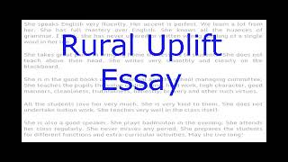 Healthy Diet Essay Urban Vs Rural Life Rural Uplift Programme In India In Free India Rural Uplift Programmes Were Initiated In The Year Under Community Development Thesis Support Essay also Thesis Of A Compare And Contrast Essay Rural Development In India Essay Cinetpainorg Topics For English Essays