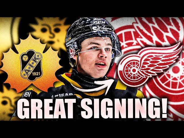 STEVE YZERMAN MAKES A FANTASTIC SIGNING: AXEL SANDIN PELLIKKA SIGNS W/ DETROIT RED WINGS class=