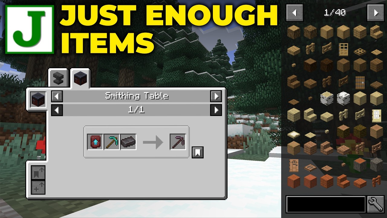 How To Get Just Enough Items in Minecraft 2026 (JEI Mod) - YouTube