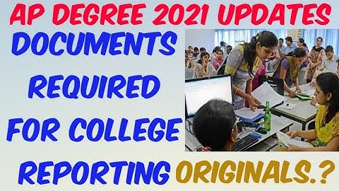 AP Degree 2021 College Reporting Certificates Required//Required Documents for Colleges Reporting👍