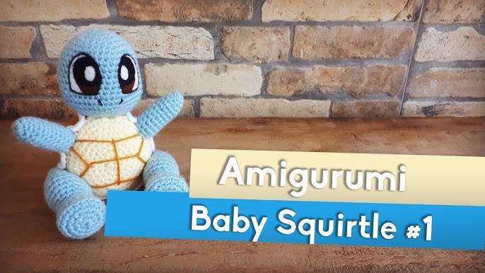 Pokemon SQUIRTLE - 100% Handmade crochet soft toy, amigurumi Limited #