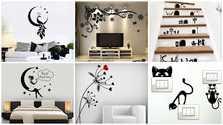 Very beautiful & most demanding black & white wall stickers//water proof wall papers design screenshot 4