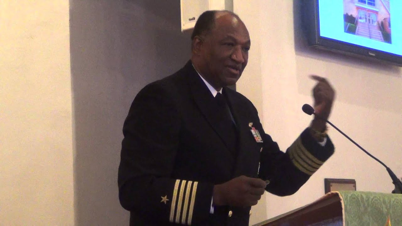 Captain Mike Gantt Introduced Guest Speaker Brigadier General (Ret) Vergel Lattimore. 110914