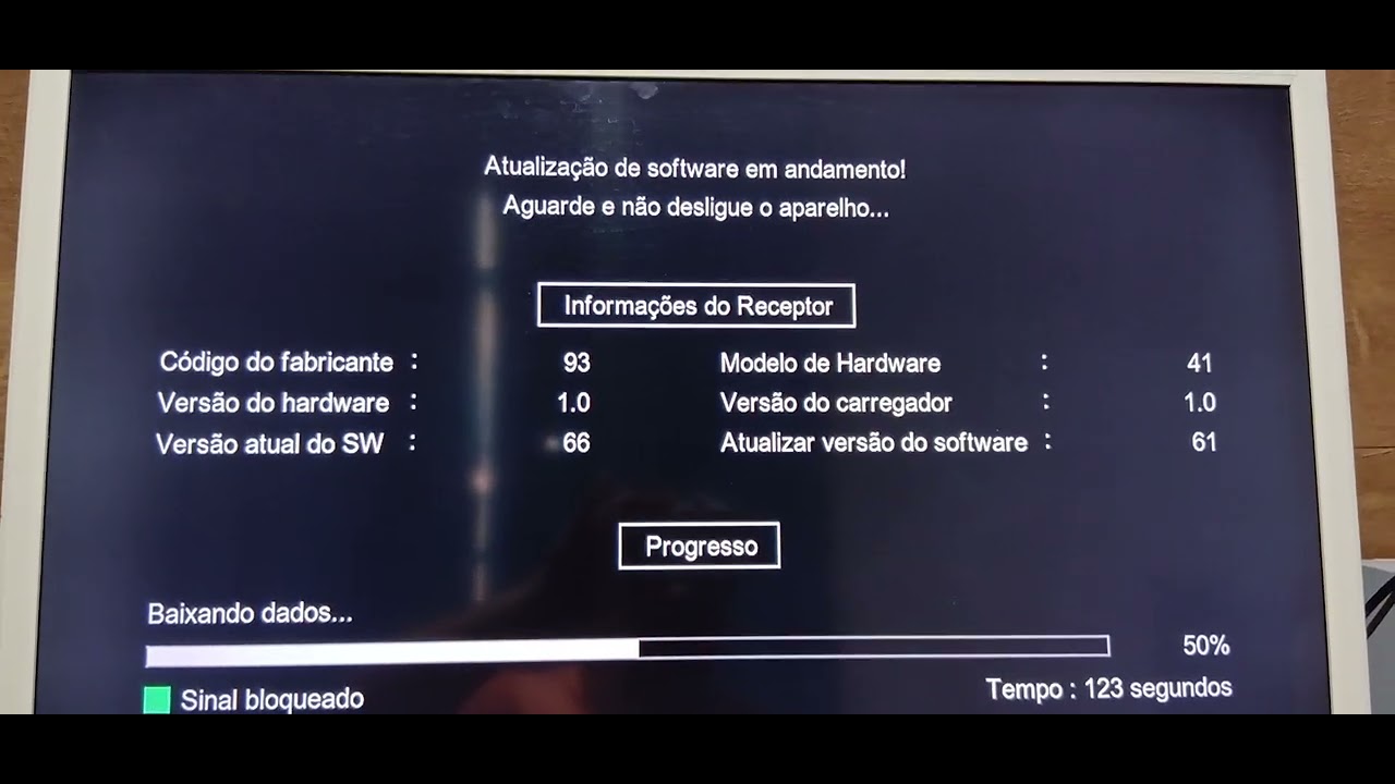 Atualização via ota do Vx10 da Vivensis saindo do satélite 70wD2ku e indo para o satélite 43WSKYB1