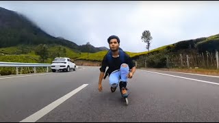 Amazing skateboarding in munnar mountains of Kerala | India Got Talent | Raw run