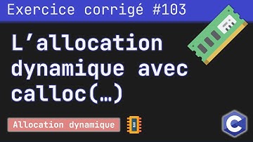 Exercice corrigé 103 : Allocation dynamique de la mémoire avec la fonction calloc(..) | Langage C