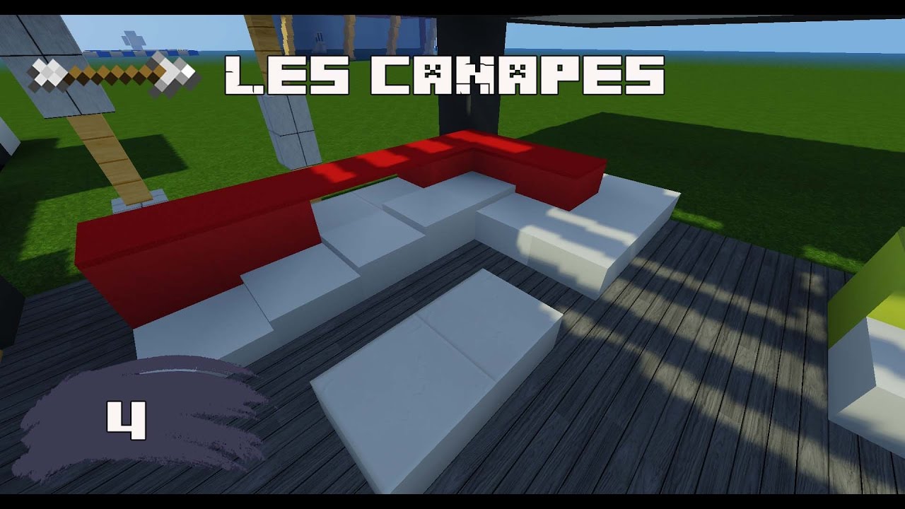Tutoriel salon moderne sur minecraft. 2016 12 18