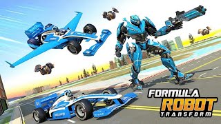 Robot Flying Formula Car Game 2021: F1 Car Robot Transform - Android Gameplay screenshot 5