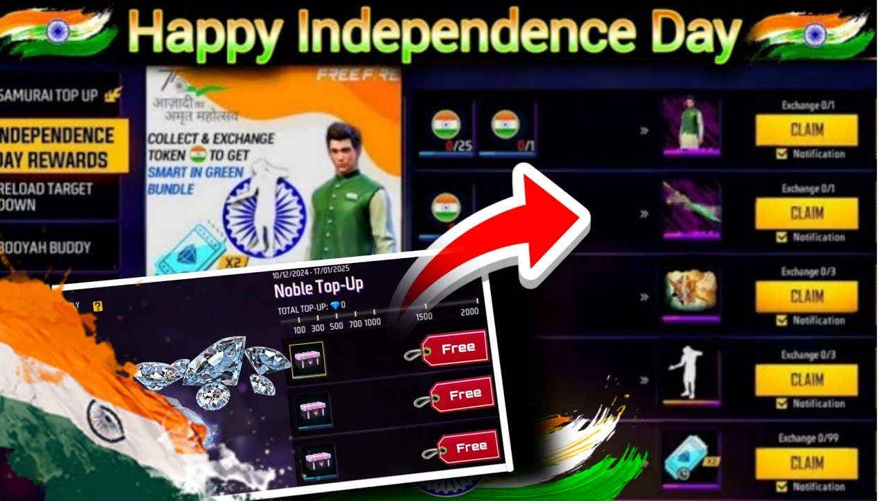 15 August Events In Free Fire  🤯 TechModz 