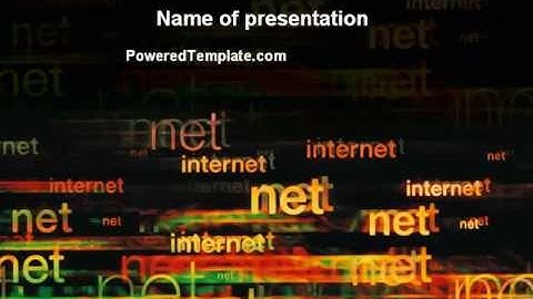 Internet Virtual Space PowerPoint Template by PoweredTemplate.com