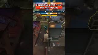 Funny fail by a pro player! #rainbowsixsiege #rainbow #fail #shorts