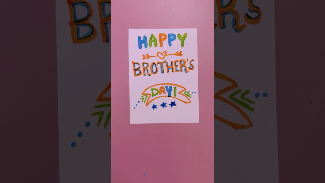 Easy Brother’s Day Card / DIY Brother’s Day Gift Ideas 