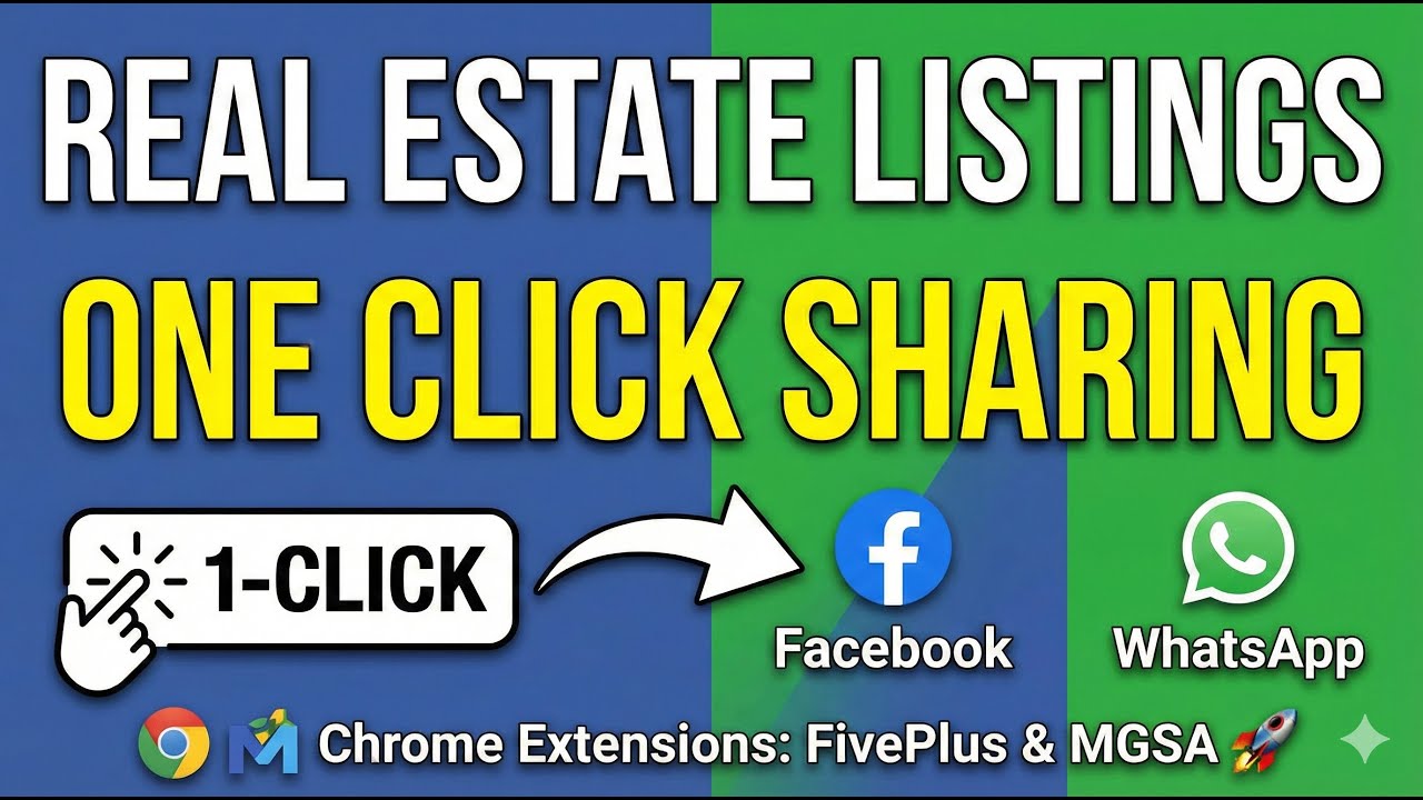 how to share a real estate listing to All facebook and whatsapp groups in 1 click