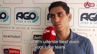 Kv Kortrijk - Nieuwkomer Mohammad Naderi Aan Het Woord