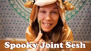 SPOOKY SESH | Rolling a Clear Paper Joint | Halloween Vibes