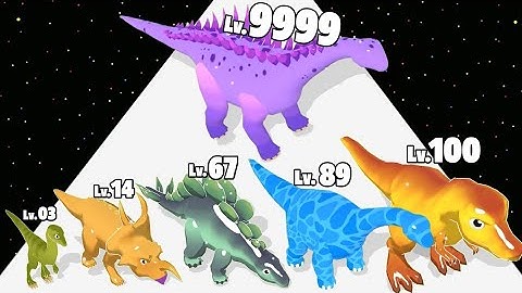 Dino Run 3D Evolution - Level Up Dinosaur Max Level Gameplay - Android Yt Games
