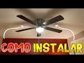 Como Instalar Un Ventilador de Techo (Ceiling Fan) Con luces LED | Paso a Paso | Fácil y Sencillo