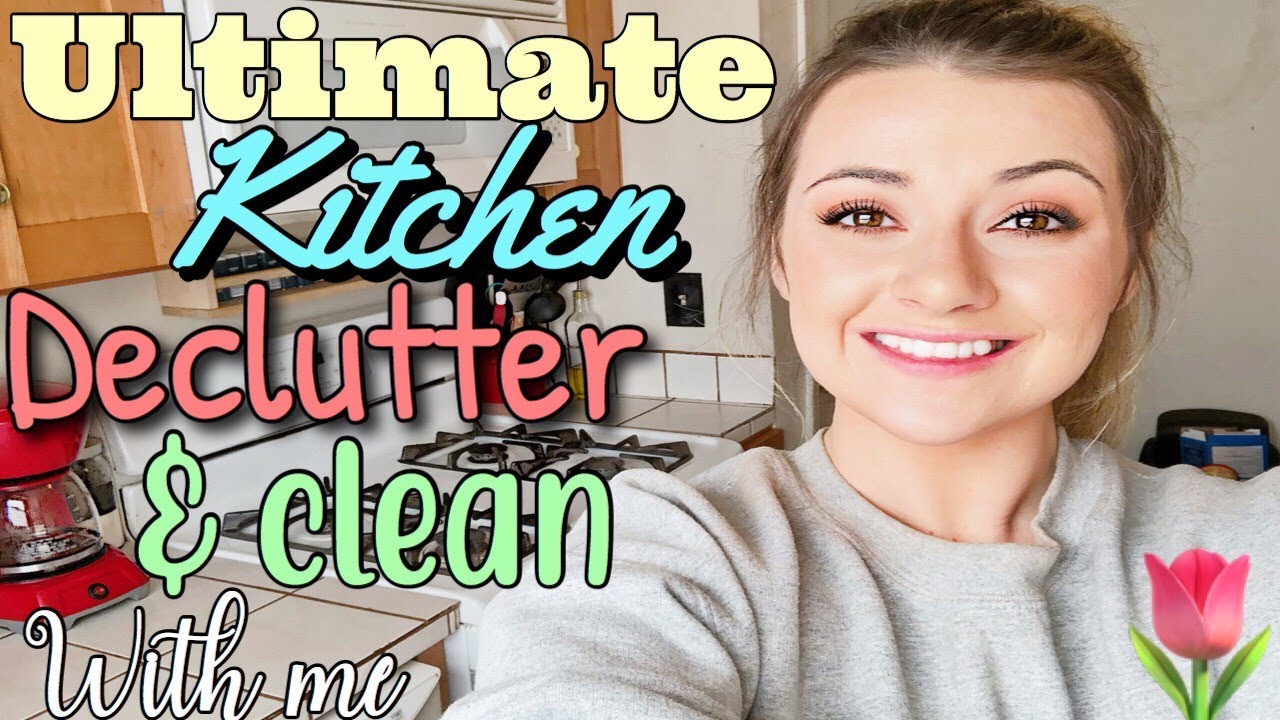 EXTREME KITCHEN DECLUTTER | KITCHEN CLEAN WITH ME | SPRING CLEANING ...