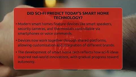 Did Sci-fi Predict Today