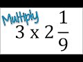 Multiplying Whole Numbers by Mixed Numbers