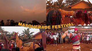MASQUERADE FESTIVAL IN IGBOLAND : ENEMMA FESTIVAL IN NKPOR||Living in Village Vlog