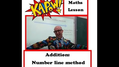 addition - number line method - Kapow WoW Maths!