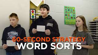 60-Second Strategy: Science Word Sorts