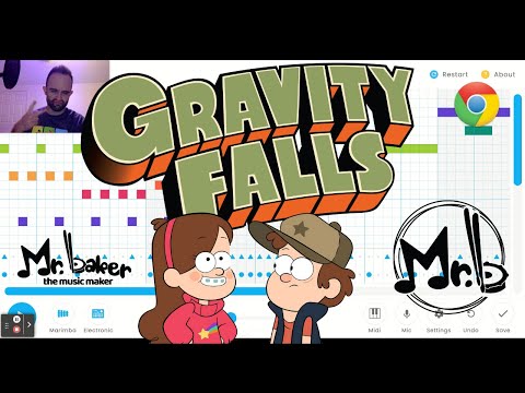 GRAVITY FALLS THEME SONG on Chrome Music Lab