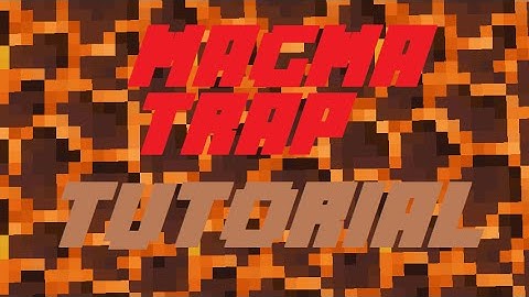 ✔ Minecraft Tutorial | Magma Block Trap