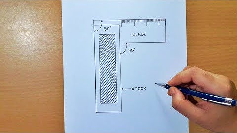 try square drawing | how to draw try square easily | try square diagram