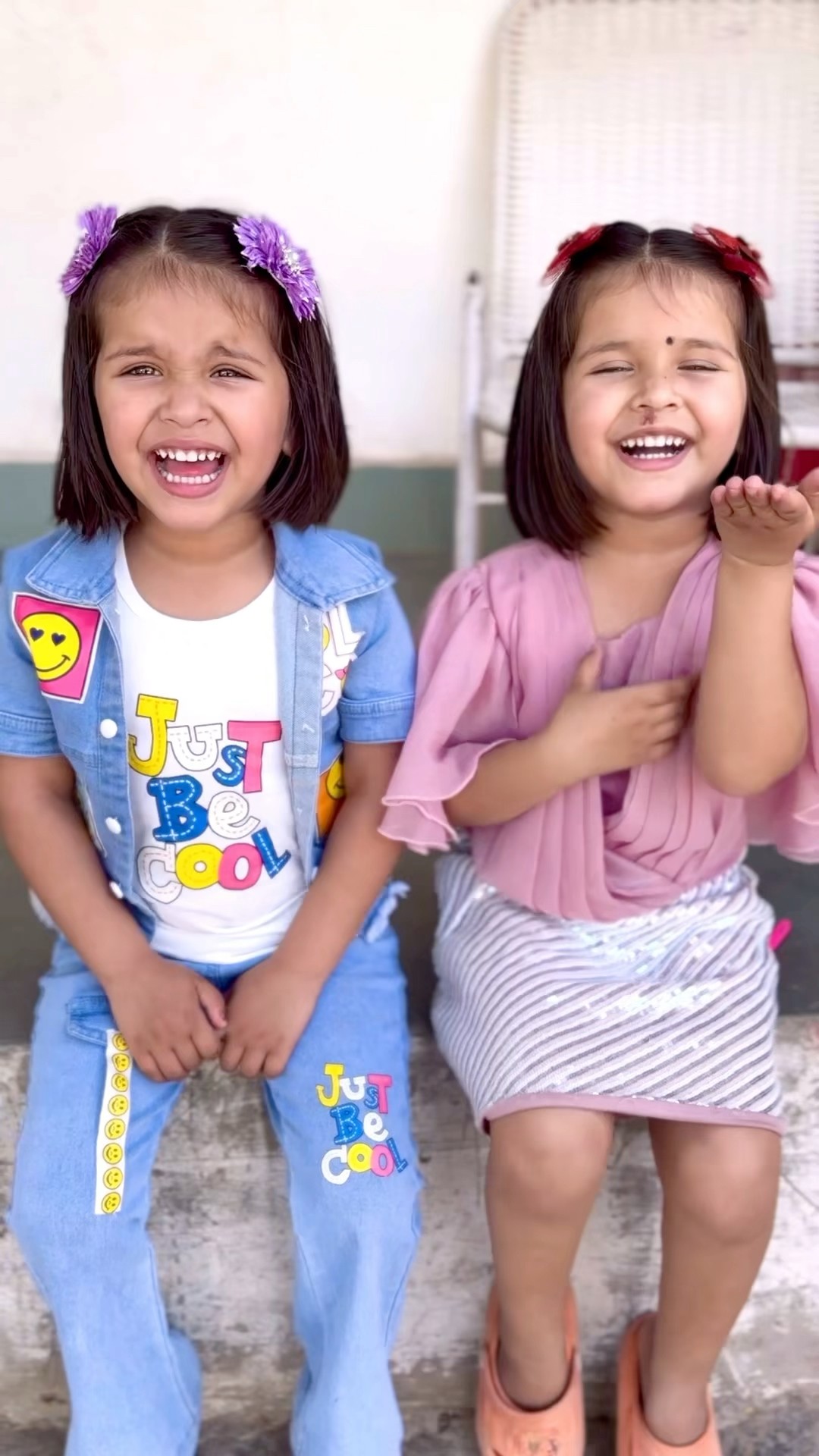 Vedika akshita ne dadi ko good morning bola??