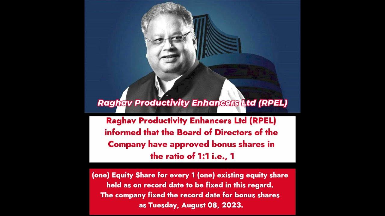 Rakesh Jhunjhunwala's multibagger stock set to trade exbonus tomorrow