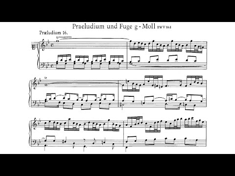 JS Bach: Prelude and Fugue in G minor BWV 861 - Jorg Demus, 1955 - Westminster W-9333